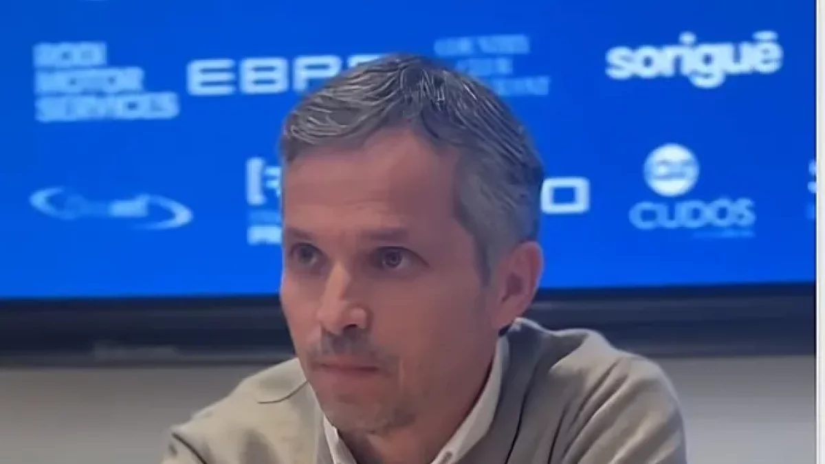 Xavi Bartolo, ayer en rueda de prensa.