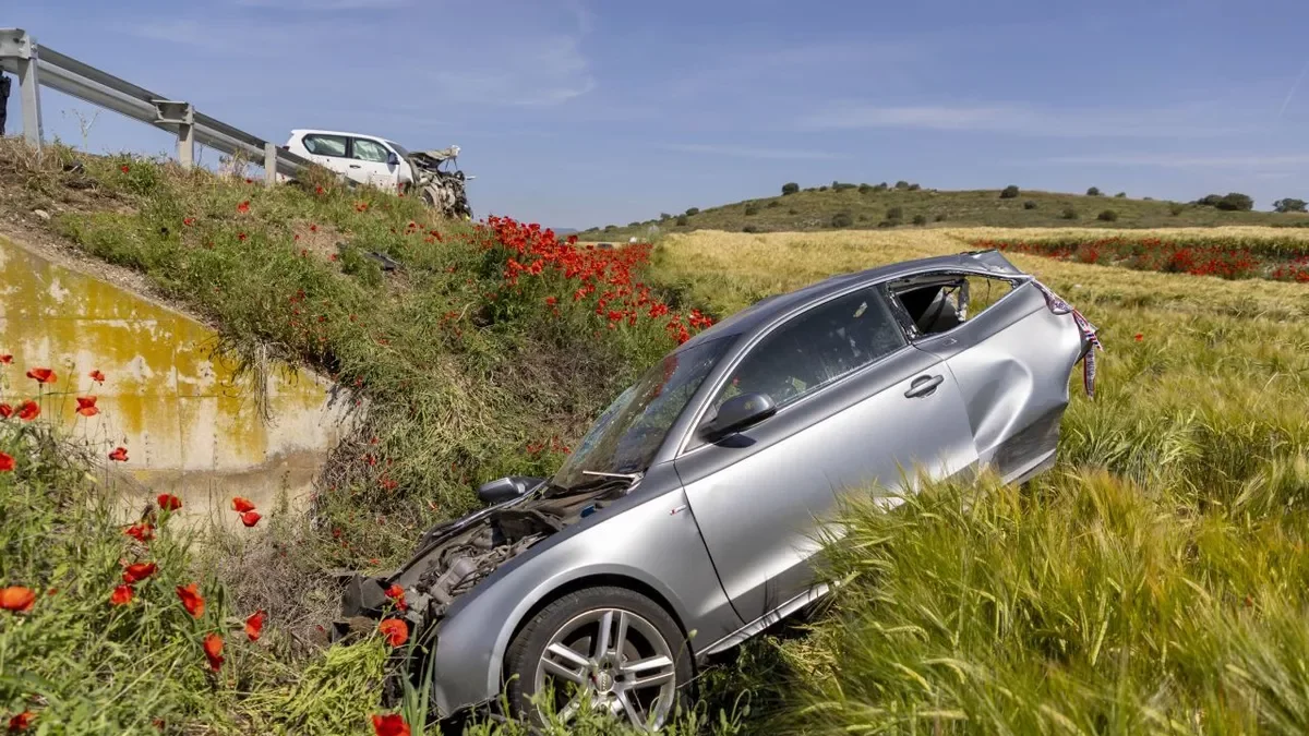 El accidente mortal tuvo lugar el 21 de mayo en la C-12 en Balaguer. - JORDI ECHEVARRIA