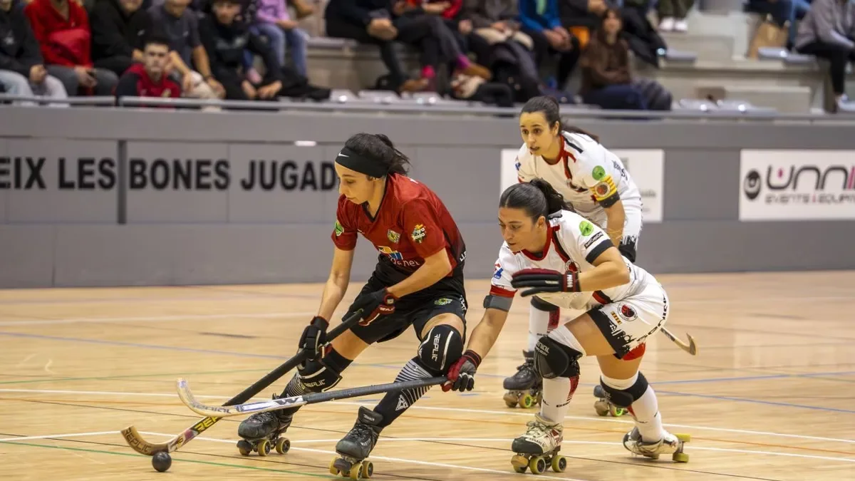 Martina Juncà, en una acció d’atac de l’Alpicat. - ANIOL MORAL