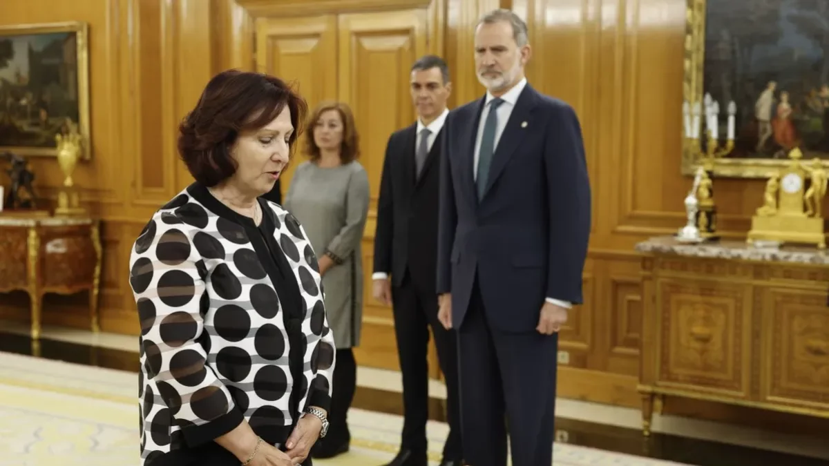 Peramato jura su cargo en presencia del rey y del presidente. - EFE/CHEMA MOYA