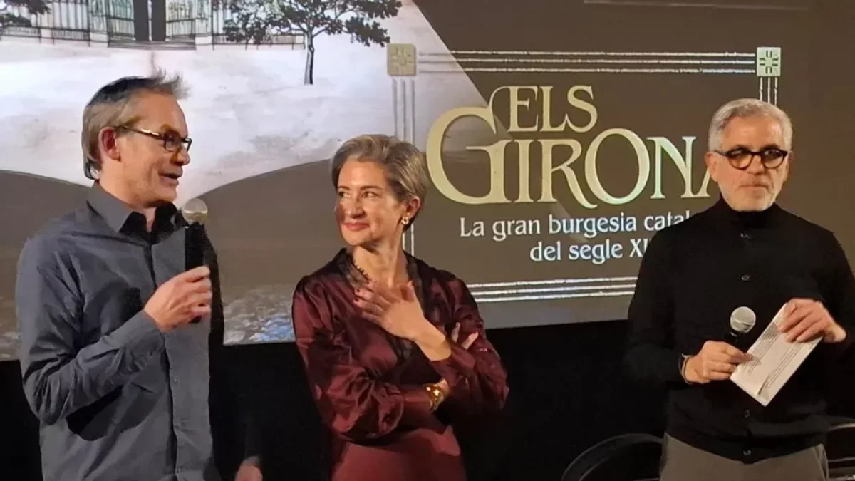 La historiadora leridana Lluïsa Pla, el jueves, durante el preestreno en Barcelona. - VIDAL VIDAL