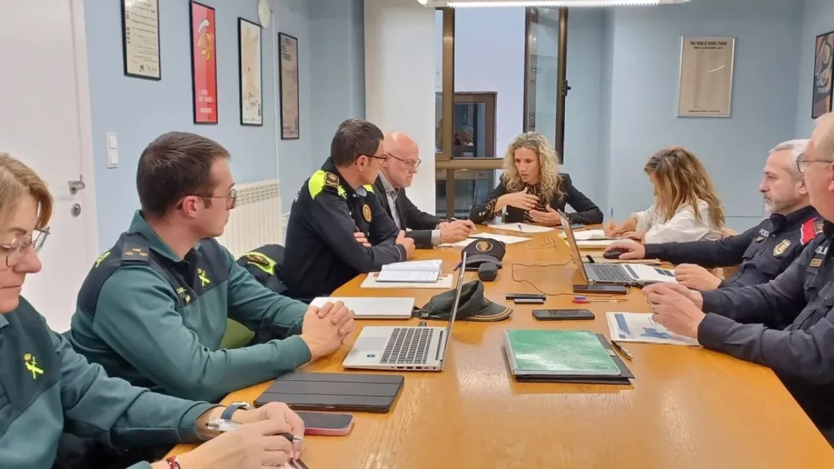 Imatge de la junta de seguretat local del novembre passat. - AJUNTAMENT D’AGRAMUNT