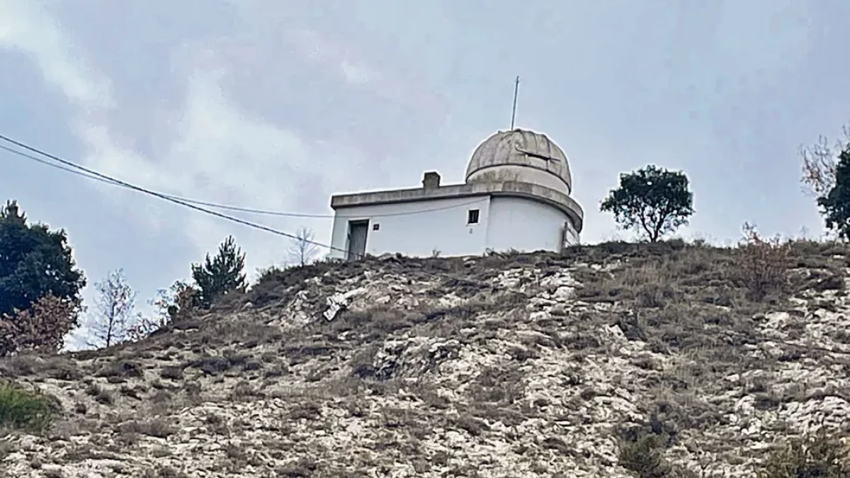 L’espai que un veí ha cedit per crear l’observatori. - AJUNTAMENT DE SENTERADA