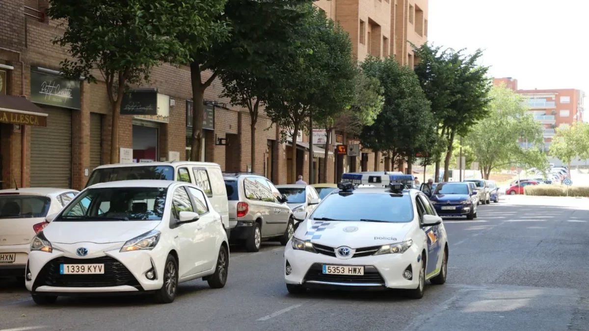 Un cotxe de la Urbana amb càmeres que capta infraccions viàries.