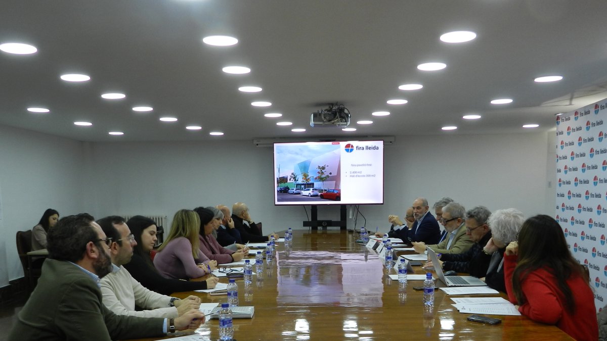 La reunió del patronat de Fira de Lleida aquest dilluns.