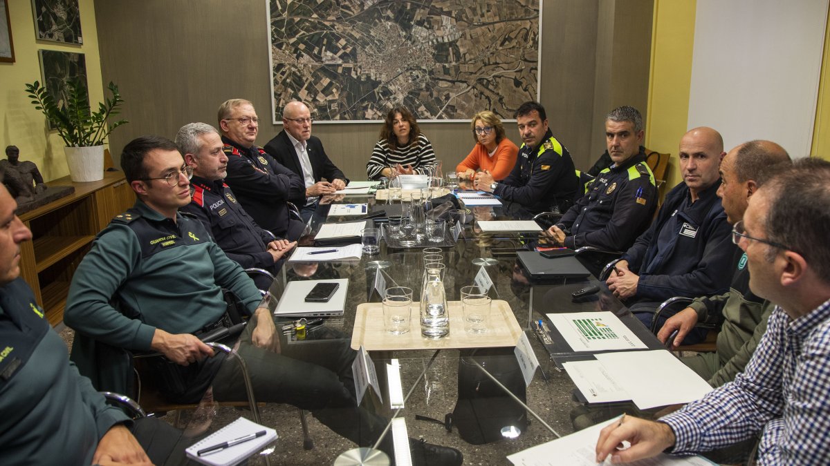 La Junta de Seguretat Local de Tàrrega celebrada avui.