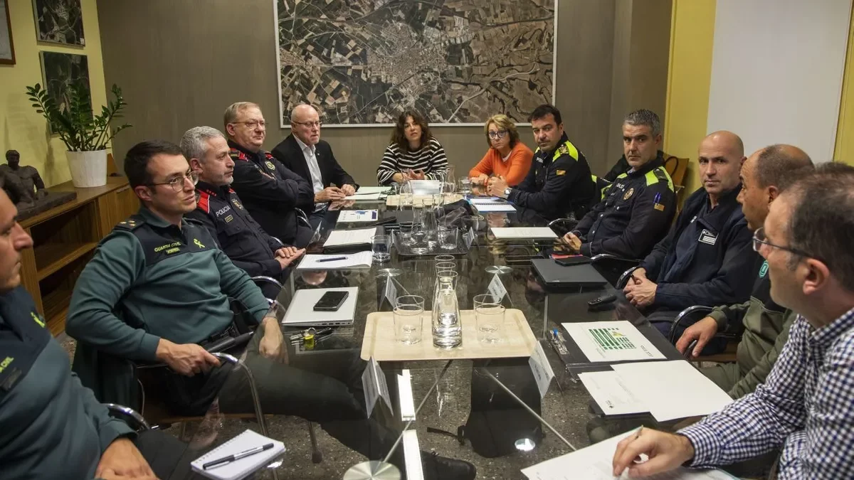 La junta local de seguretat de Tàrrega es va celebrar ahir. - LAIA PEDRÓS