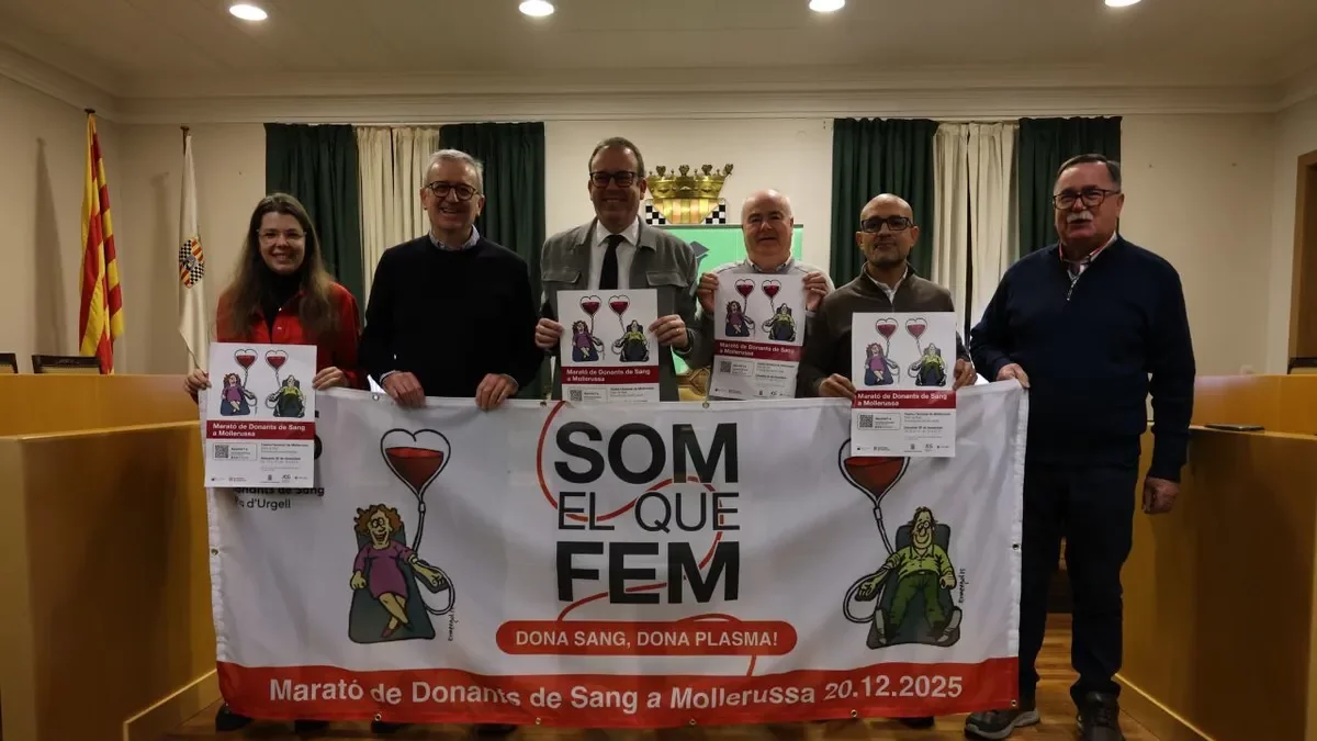 La presentació de la marató, ahir al consistori. - J.GÓMEZ