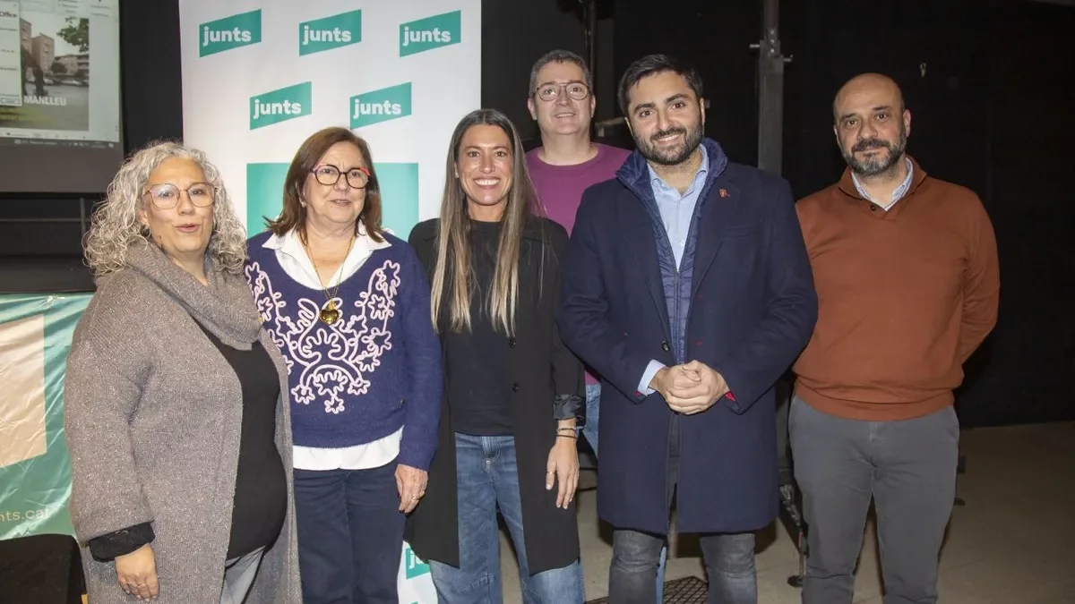 Representants de Junts a Tàrrega amb Nogueras i Rovira. - LAIA PEDRÓS