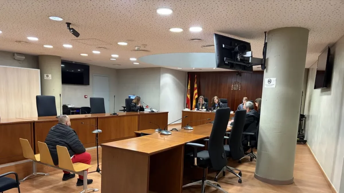 Imatge del judici celebrat ahir al matí a l’Audiència de Lleida. - A. GUERRERO