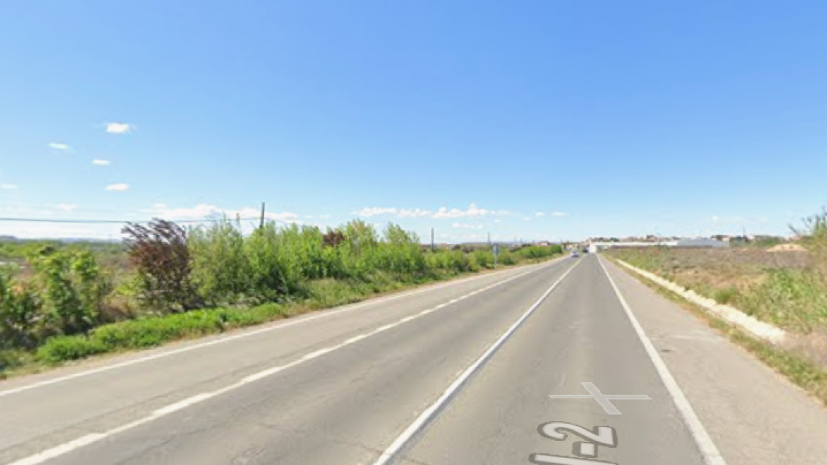 Vista de la N-2 a Alcarràs.