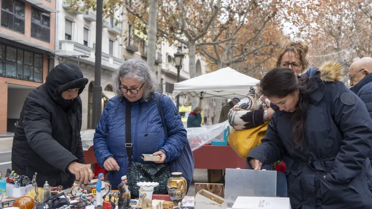 A Lleida hi va haver ahir mercat a la rambla Ferran. - PAU PASCUAL PRAT