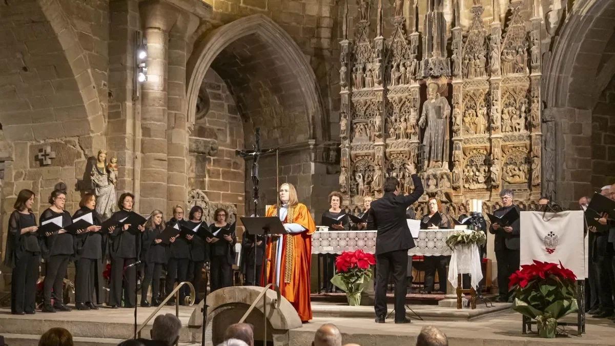 ‘El Cant de la Sibil·la’, a l’església de Sant Llorenç el 2024. - JORDI ECHEVARRIA