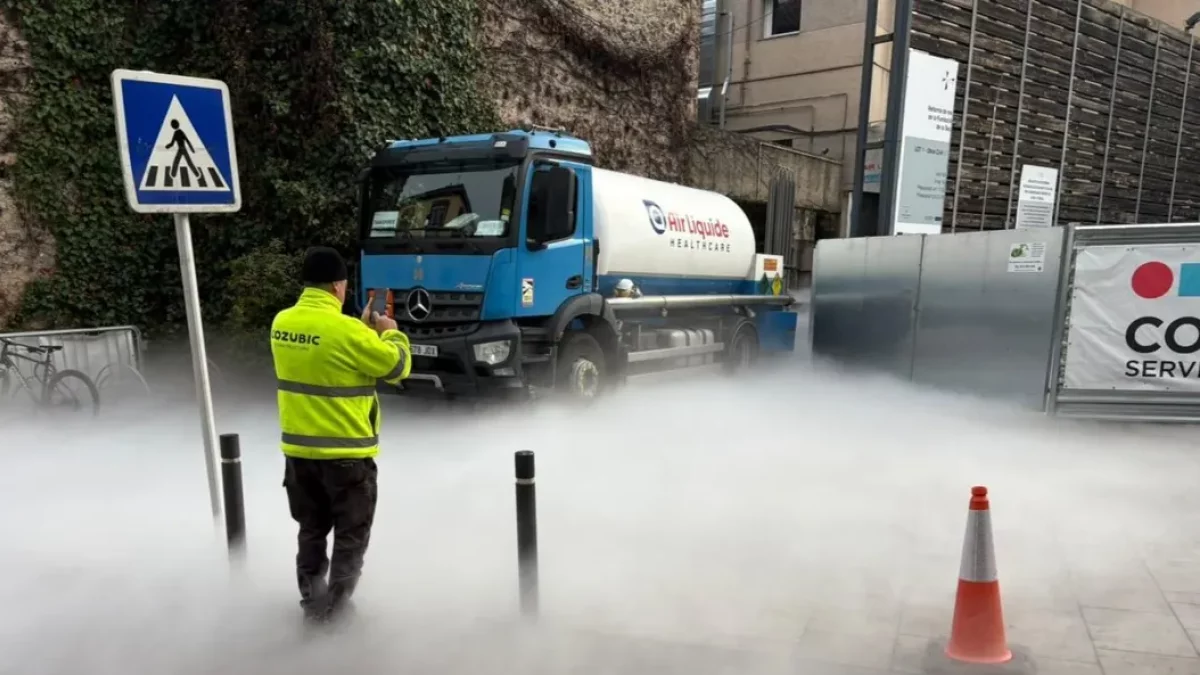 La fuga es va produir a l’exterior mentre carregaven el tanc d’oxigen de l’hospital. - FSH