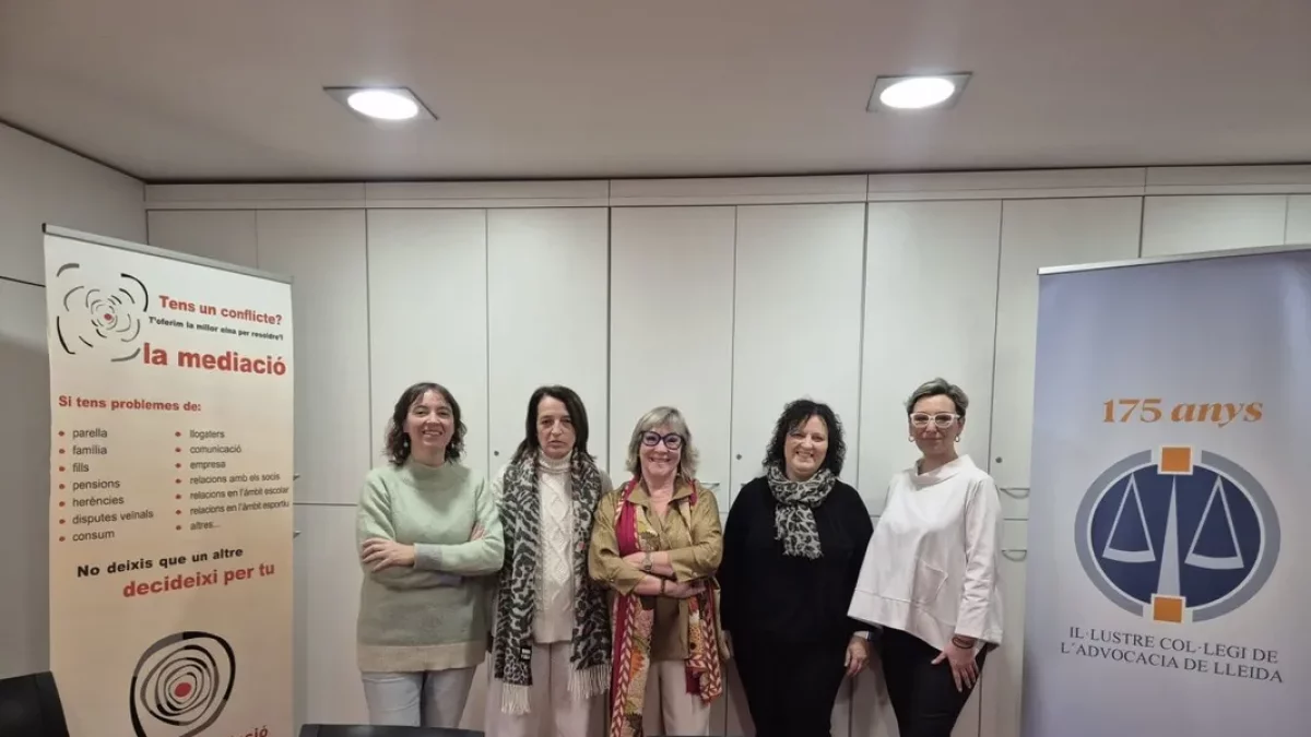 Presentació ahir de la convocatòria del fons solidari. - COL·LEGI DE L’ADVOCACIA DE LLEIDA