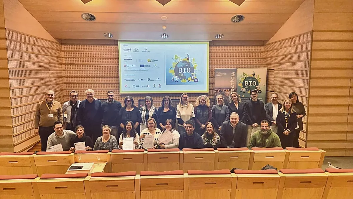 Emprenedors participants en la tercera edició del programa Emprèn BIO 4.0. - AJUNTAMENT DE LLEIDA