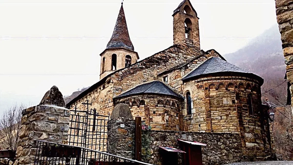 Imatge dera glèisa de Santa Eulària d’Unha. - A. N.A.