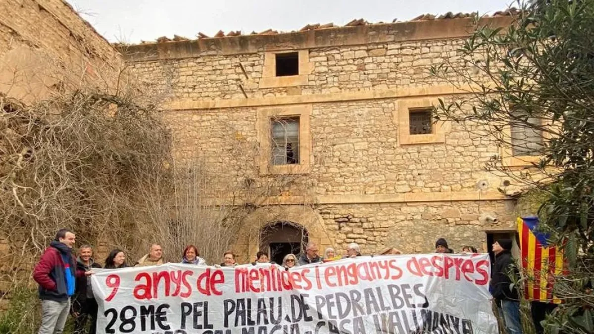 La movilización para salvar Casa Vallmanya del pasado jueves. - I.P.S.C.M.