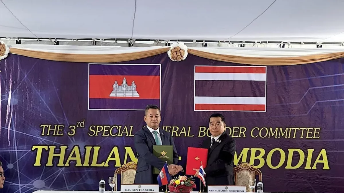 Els dos ministres de Defensa firmen la treva. - EFE