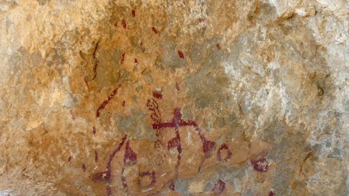 Detalle de las pinturas rupestres. - GENERALITAT
