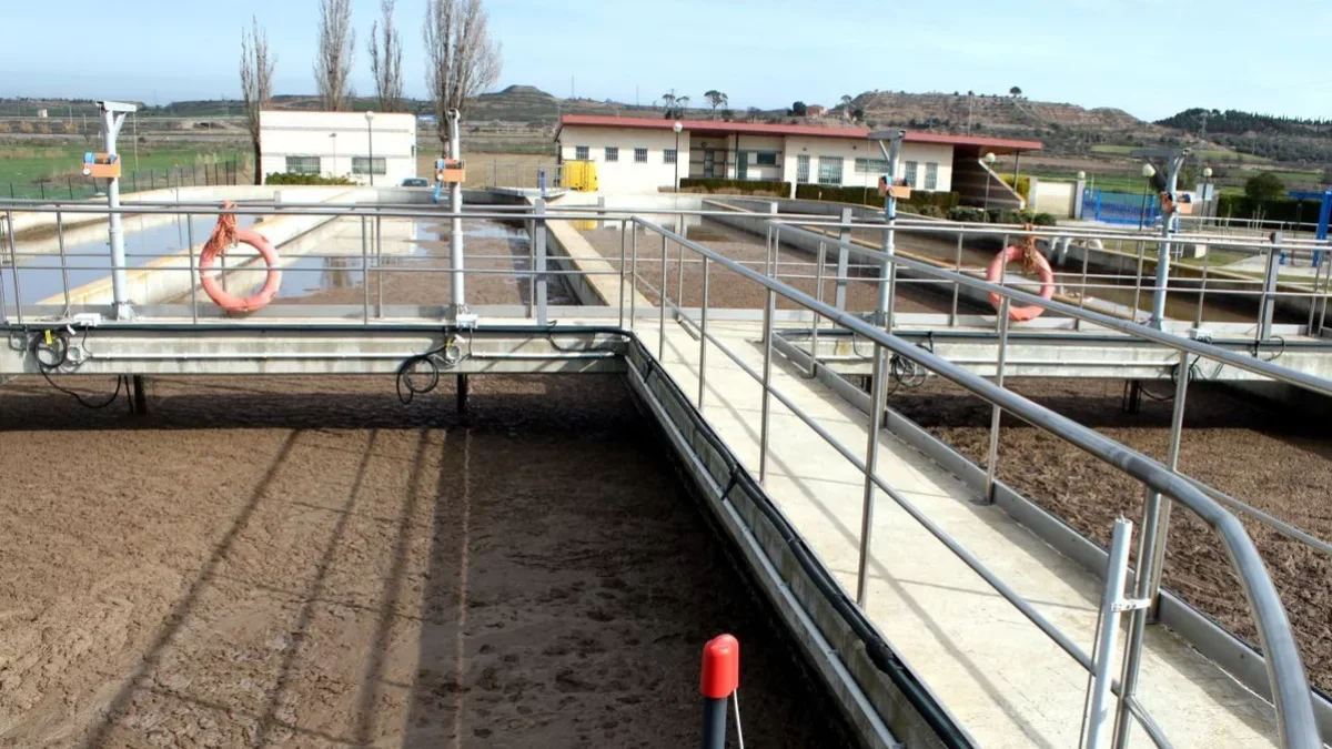 Vista de la depuradora de Tàrrega. - AJUNTAMENT DE TÀRREGA