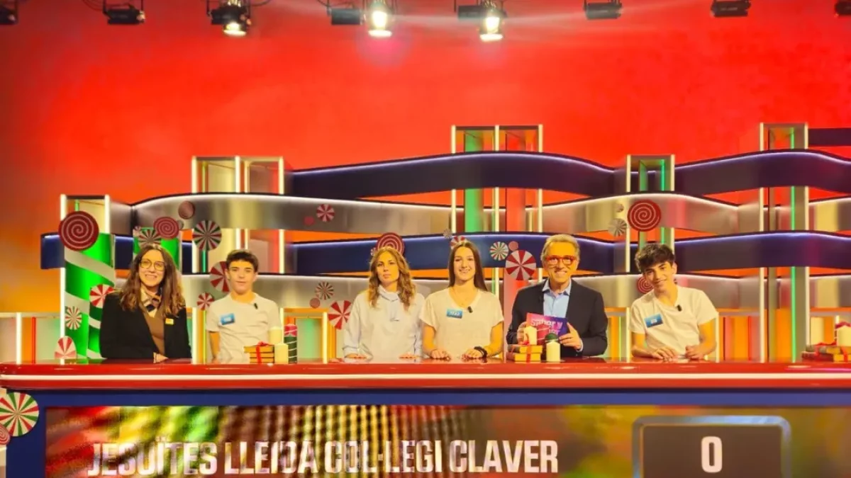 Estudiants del Col·legi Claver participant a ‘Saber y ganar’. - JESUÏTES LLEIDA – COL·LEGI CLAVER