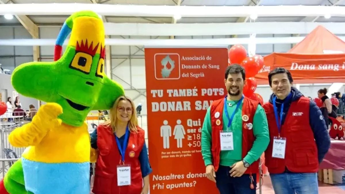 La Associació de Donants, presente en el Cucalòcum. - FIRA DE LLEIDA