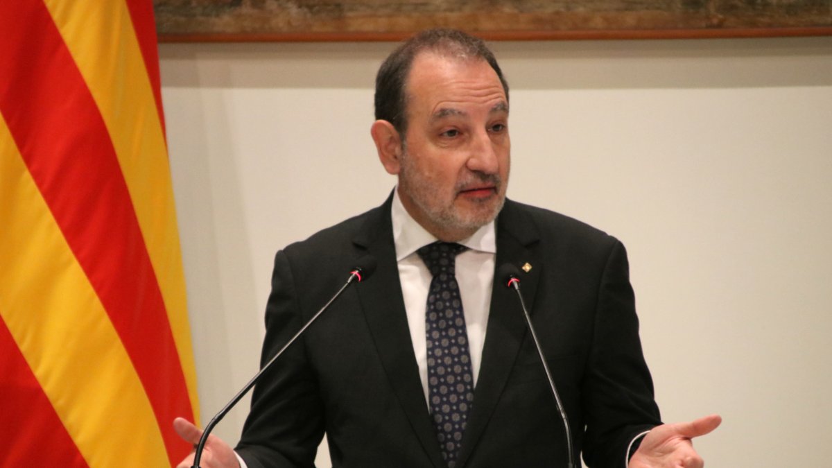 El conseller de Justícia, Ramon Espadaler, al Palau de la Generalitat