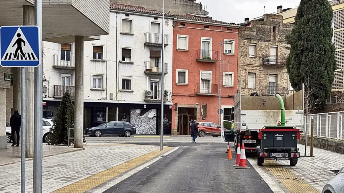 El carrer Jacint Verdaguer va ser obert al trànsit dimarts. - R. BALAGUER