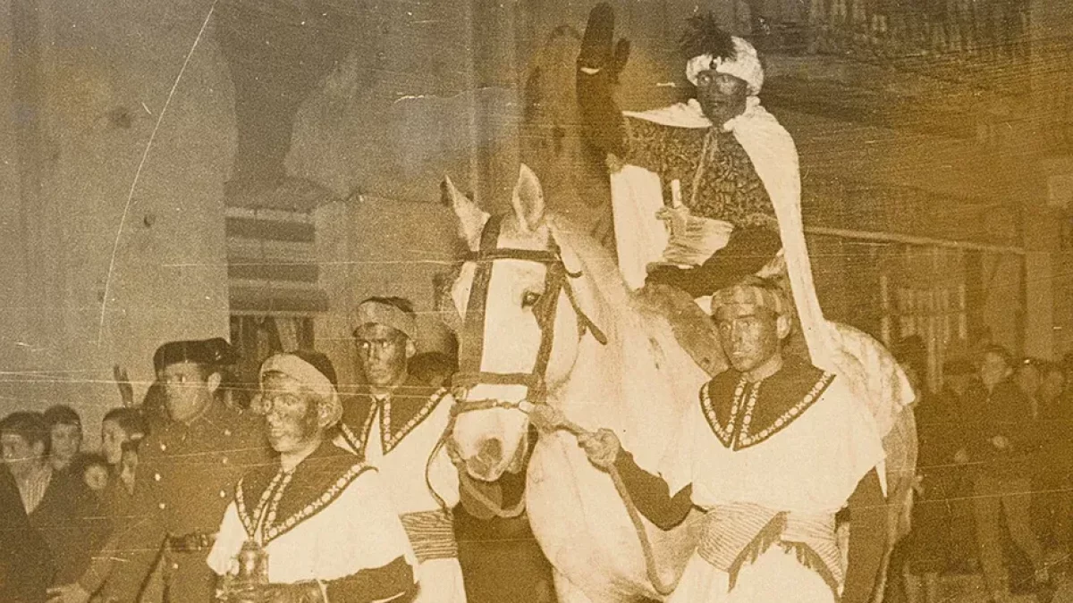 A Almacelles, a principis dels anys seixanta encara es mantenia la desfilada dels Reis Mags a cavall.