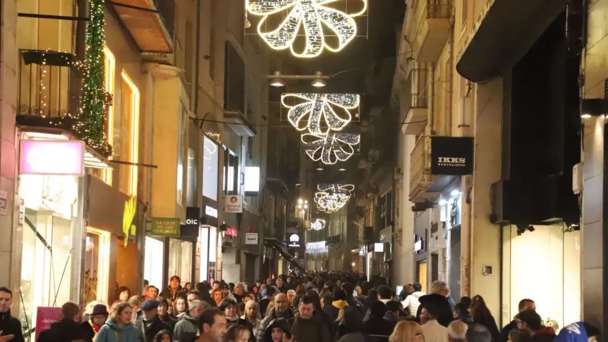 Vista general de l’Eix Comercial de Lleida. - SEGRE