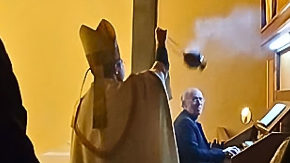 Benedicció divendres de l’orgue de la Sagrada Família de la Seu.