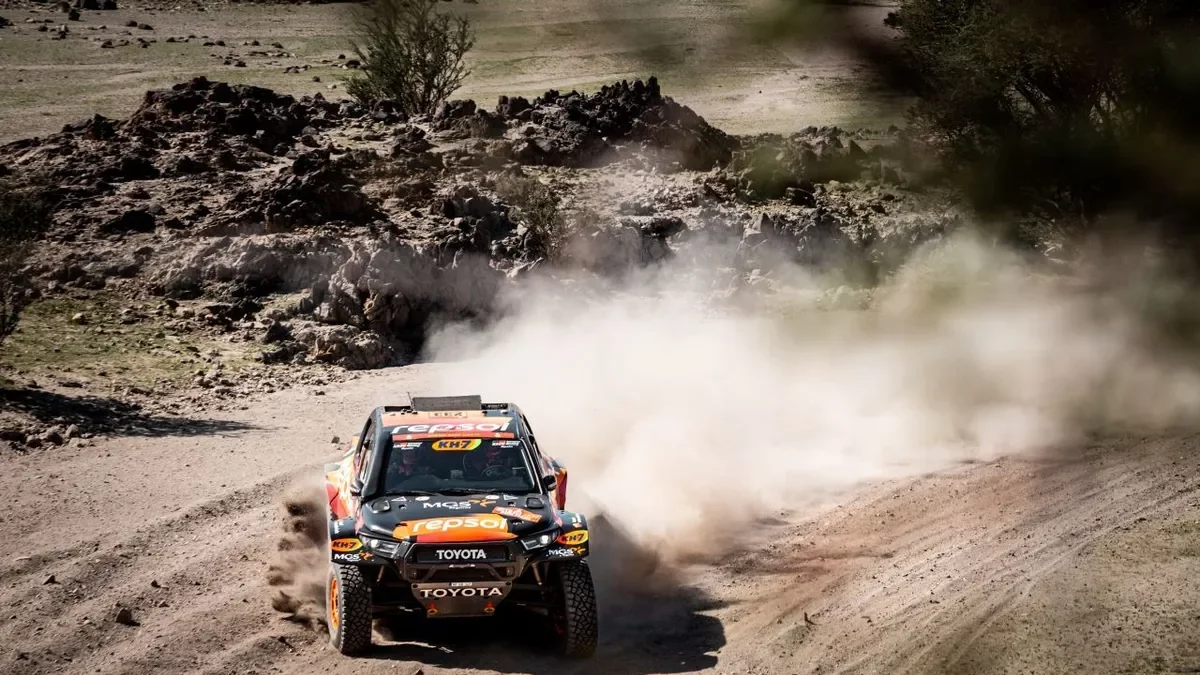 Isidre Esteve, durante uno de los tramos del Dakar. - EDO PHOTO