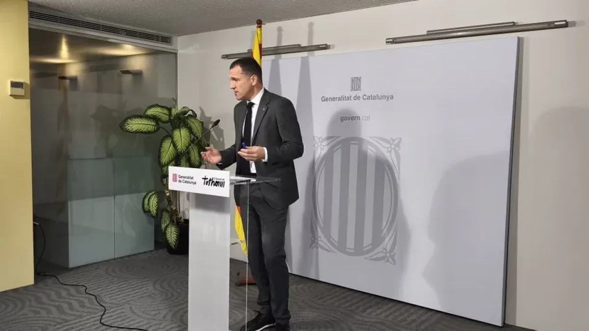 Ordeig informó ayer desde Lleida de las novedades del foco de peste porcina en Cerdanyola. - J. MARTÍNEZ