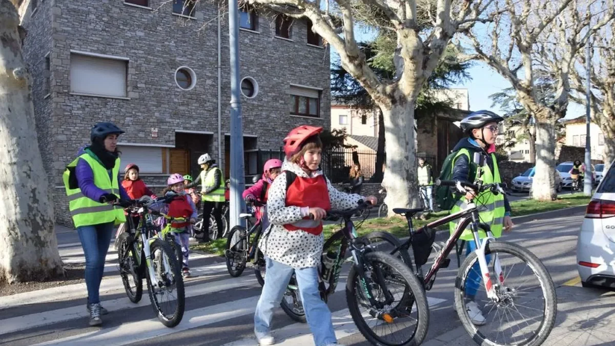 Imagen del primer día de la prueba piloto en la escuela Pau Claris. - A.L.S.U