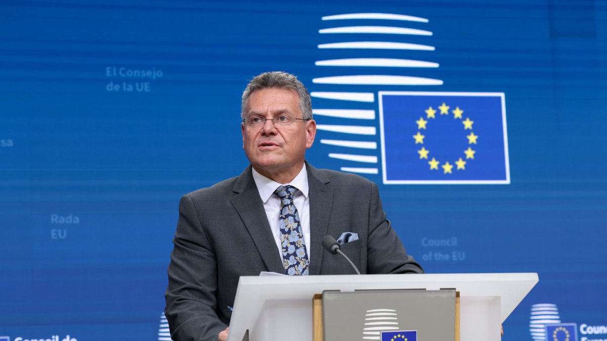 El comissari de Comerç i Seguretat Econòmica, Maros Sefcovic, en foto d'arxiu.