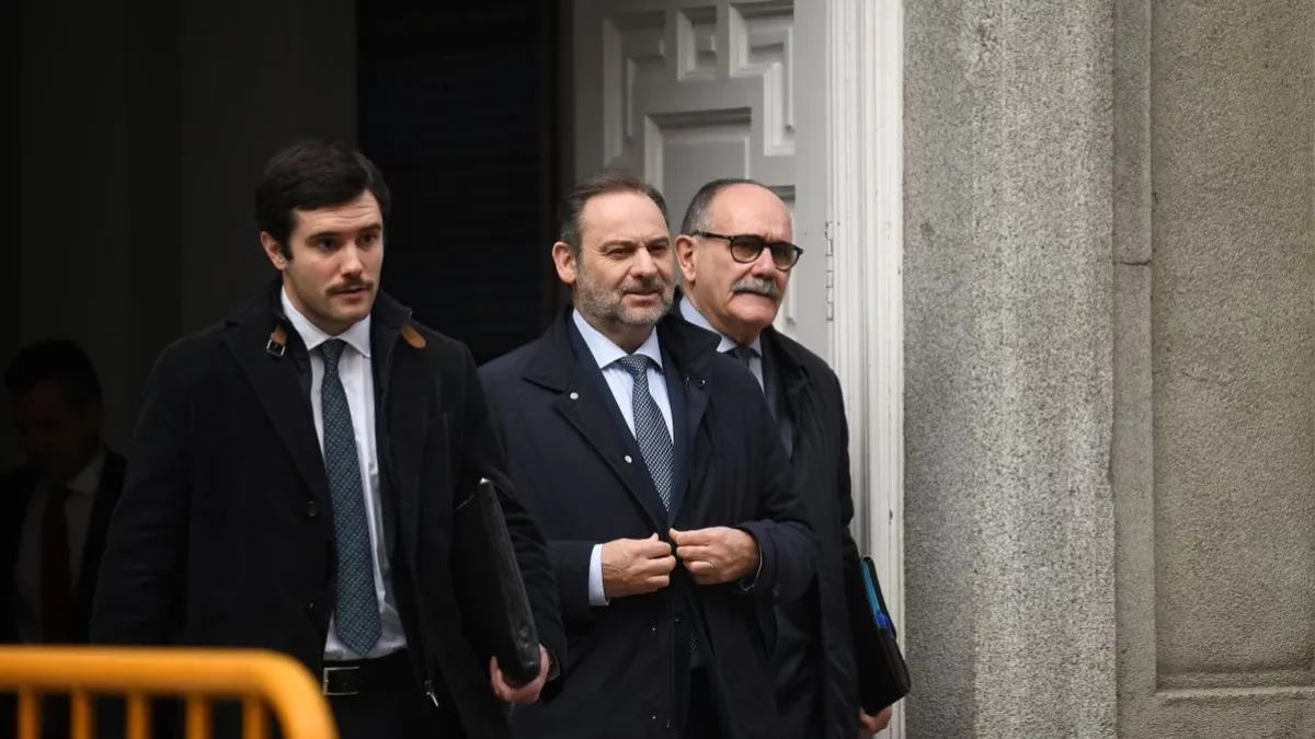 L’exministre de Transports José Luis Ábalos després de declarar al Suprem el febrer passat. - EUROPA PRESS