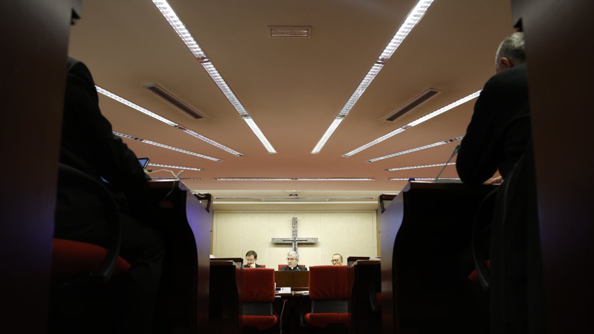 Una assemblea plenària de la Conferència Episcopal Espanyola en una imatge d’arxiu.