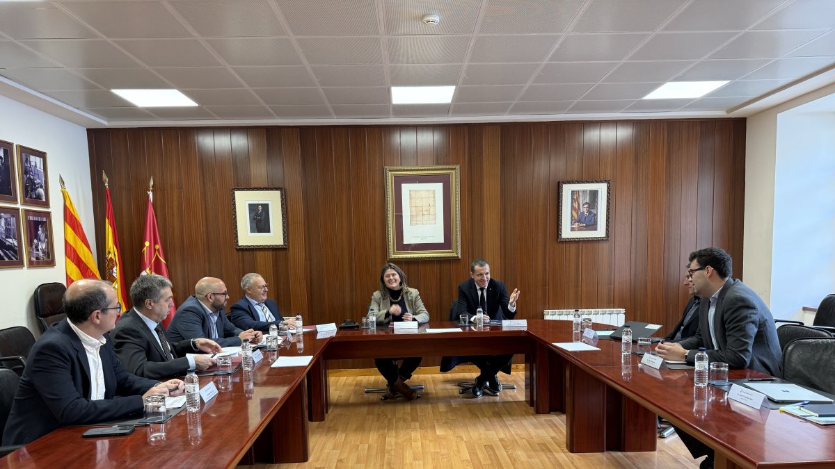 La reunió entre la síndica d'Aran i el conseller Ordeig al Conselh Generau d'Aran aquest dijous.