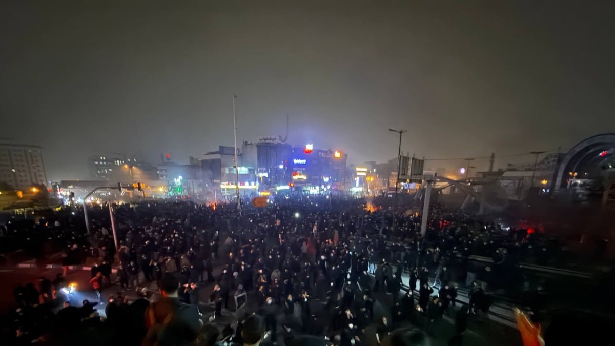 Una protesta el sábado en Tehran, en Irán.