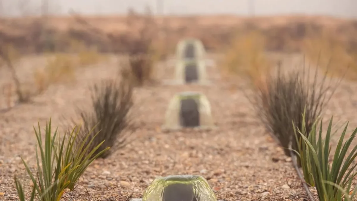 Un detall de la depuració natural posada en marxa pel celler lleidatà. - RAIMAT