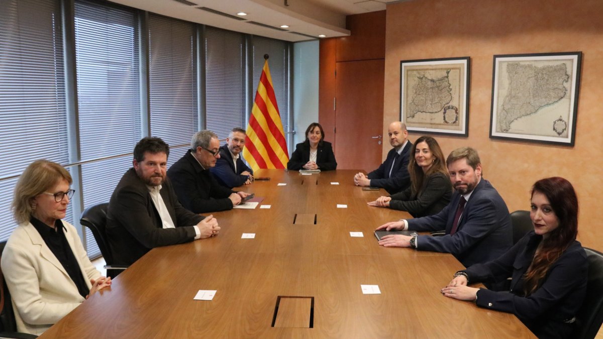 La primera reunión del consejo de administración de Rodalies de Catalunya.