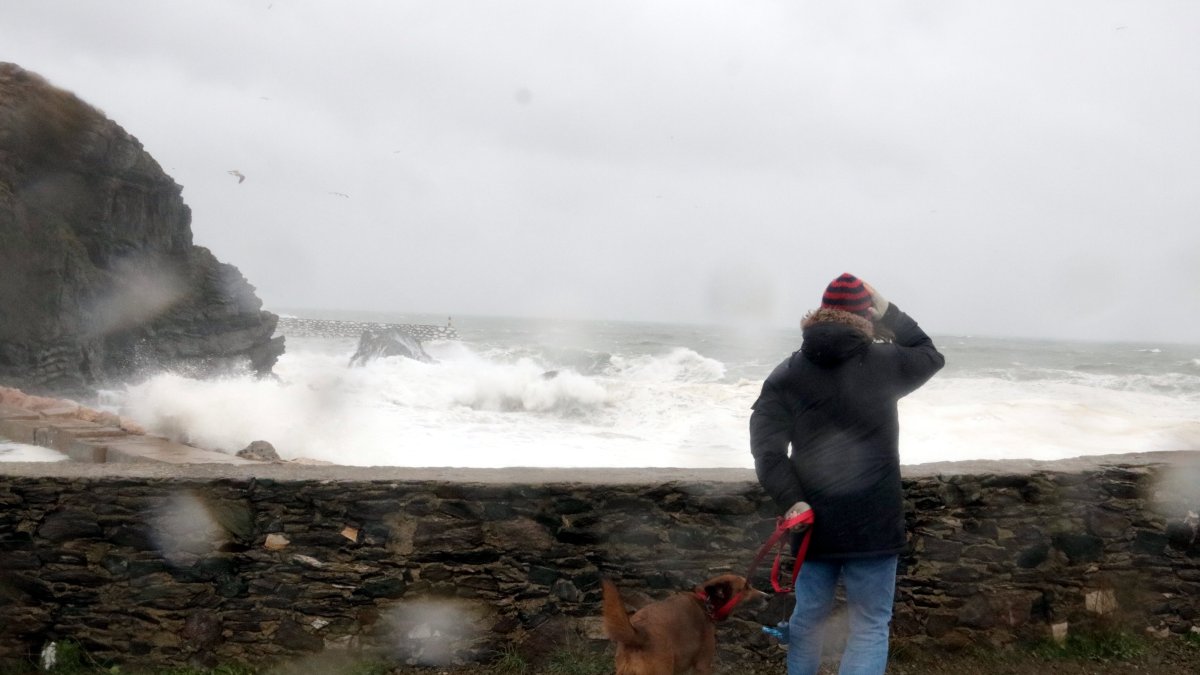Foto d'arxiu d'un temporal a Llançà.