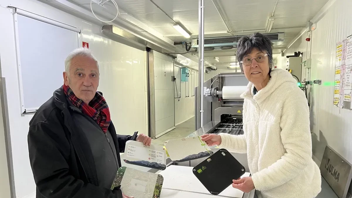 Domènec Estany i Victòria Roig, a l’escorxador de la Seu. - A. L. /ACN