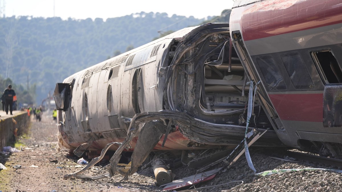 Un dels vagons del tren d’Iryo aquest dimecres.