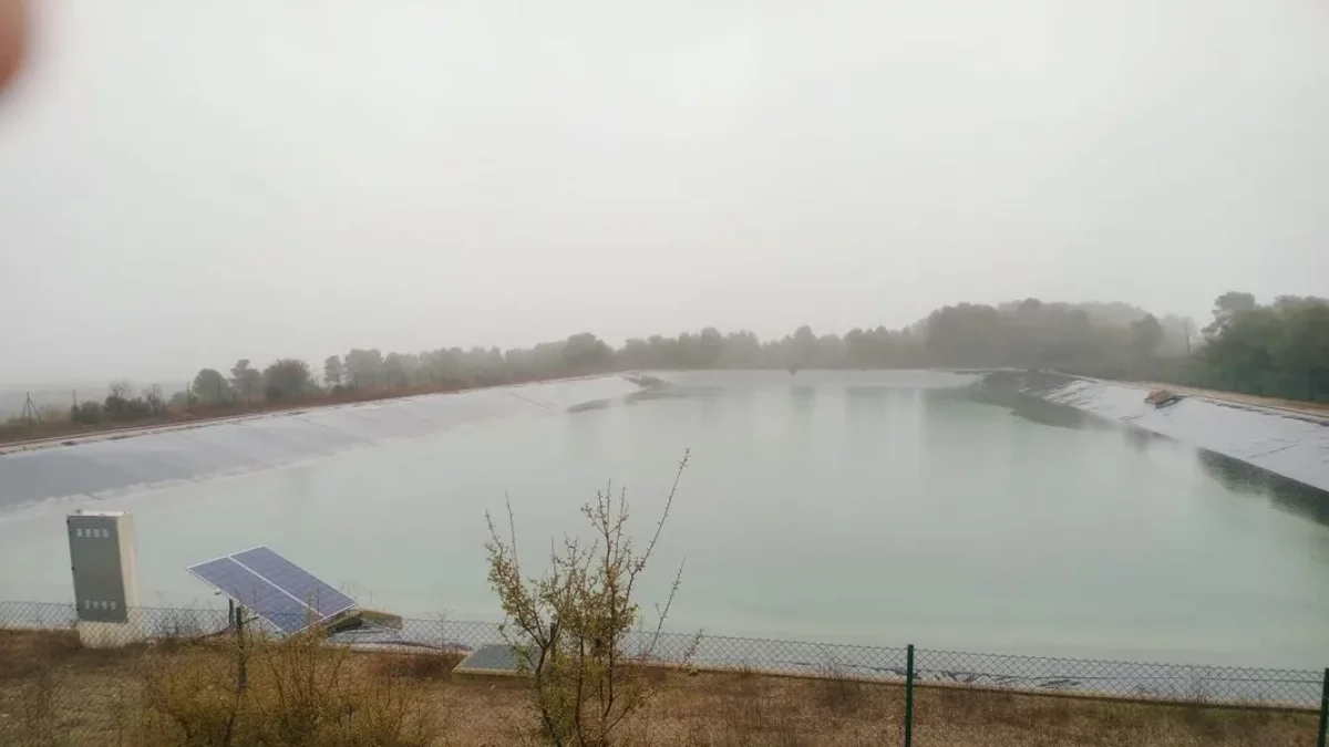 La bassa de reg de la comunitat de la Vall del Rinet. - E.O.