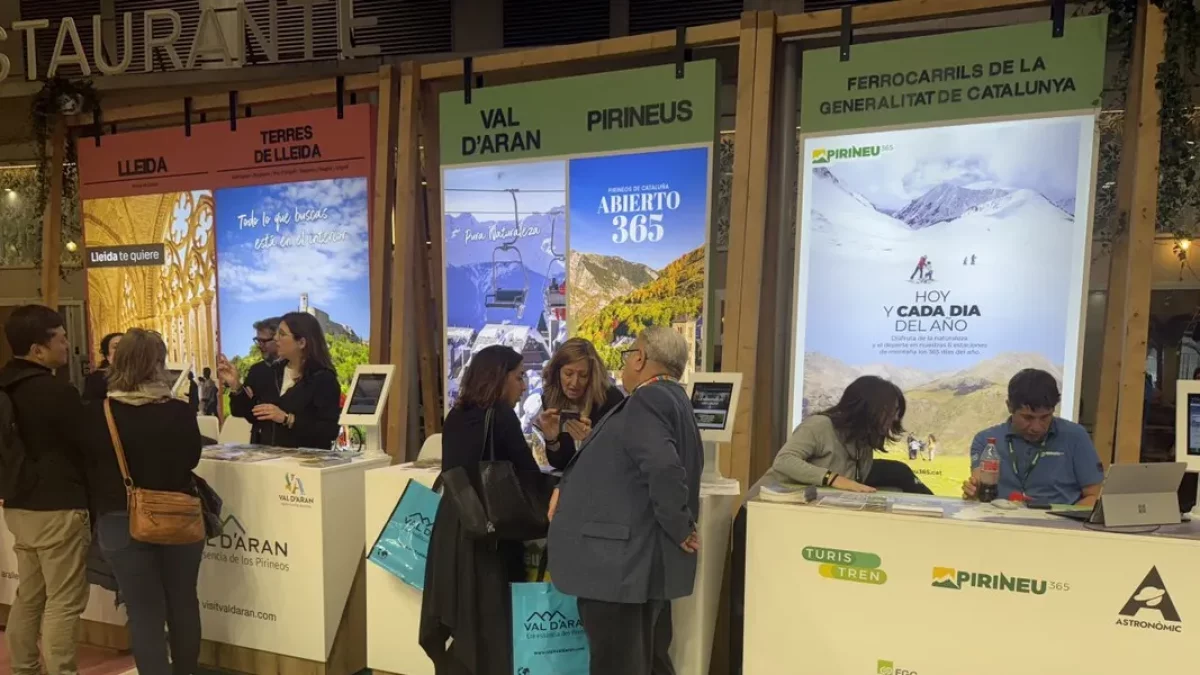 Un dels estands de Fitur en què es promocionen els productes turístics de Lleida. - LLEIDA TV