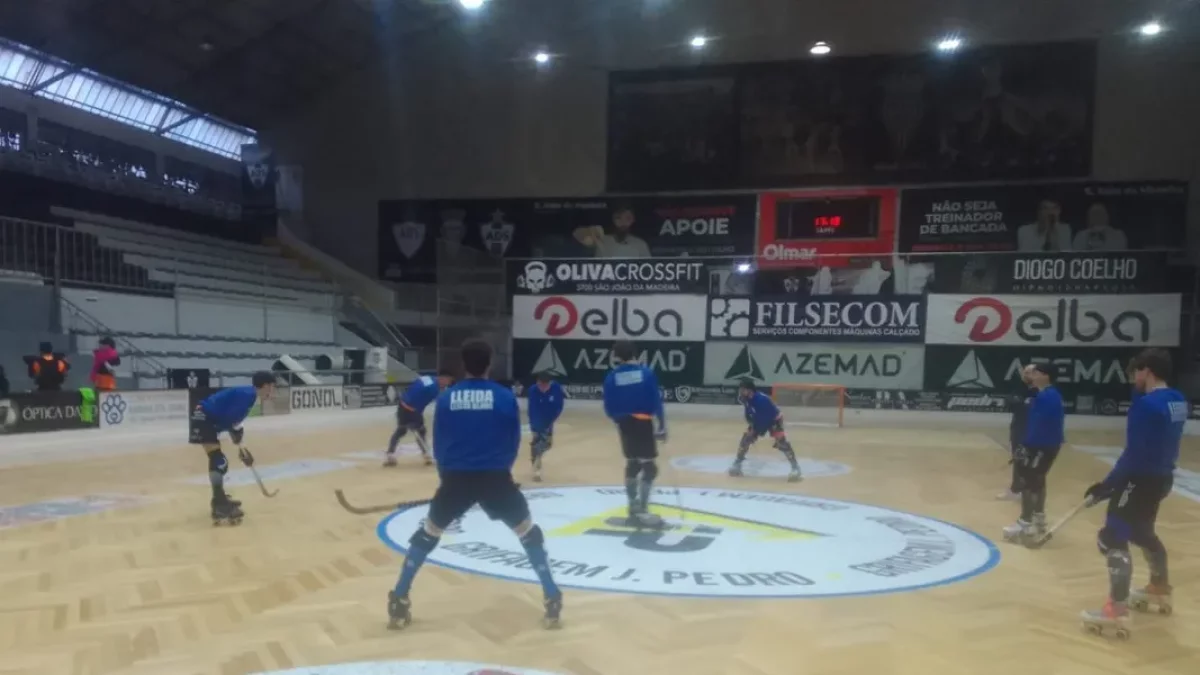 El equipo leridano se entrenó ayer en la pista portuguesa. - LLEIDA LLISTA