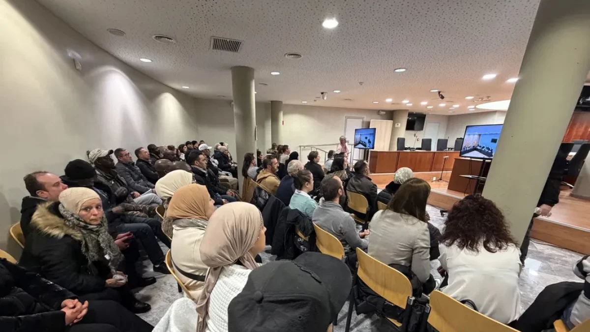 Imagen ayer de la celebración del juicio laboral. - A. GUERRERO