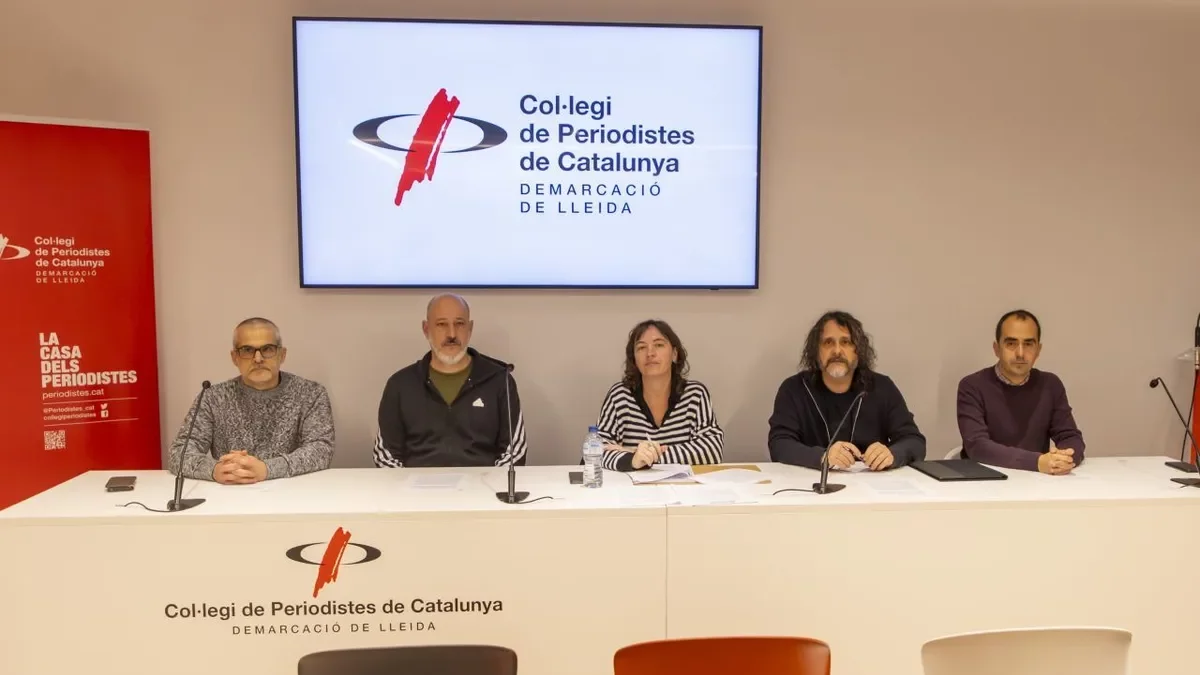 Farran, Vilaró, Sancho, Estiarte i Marín, ahir en roda de premsa. - JORDI ECHEVARRIA